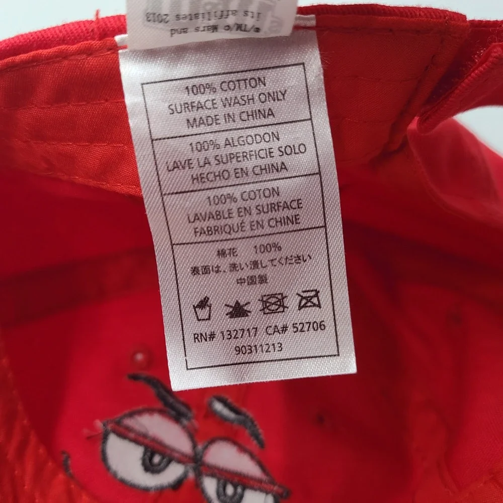 Youth M&M's World Hat Adjustable Red Character Casual Halloween Costume Cotton